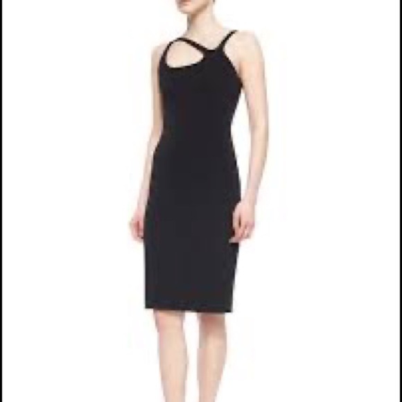 NWT Halston Heritage Strappy Cutout Sheath Dress - Picture 9 of 9